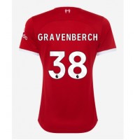 Dres Liverpool Ryan Gravenberch #38 Domáci pre Ženy 2023-24 Krátky Rukáv